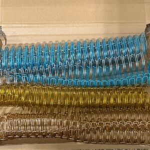 Colorful Wire Cinch Binding Coils Twin Book Binding